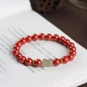 【LEESA】帝王砂手鍊\避邪手鍊\手串\手環\招財手鍊\佛珠\女手鍊\單圈手串\和田玉手鍊\並蒂