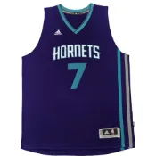 (店+)【adidas 愛迪達】AR9614 adidas NBA球衣 林瘋狂 林書豪 夏洛特黃蜂隊 客場 亞版 swingman 球迷版 7號 條紋V領套頭無袖籃球背心 男女同款