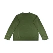 PAUL SMITH 白字LOGO後領彩色條紋設計純棉長袖T恤(男款/卡其綠)