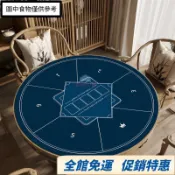 【台灣有貨 可開統編】圓形德州撲克專用桌墊撲克牌桌面檯布耐髒易打理桌布水晶絨防滑墊 CTVA