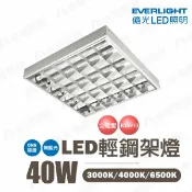 〖億光〗💡含稅 輕鋼架 LED 2尺4管 輕鋼架燈 輕鋼架燈具 附燈管 40W 2尺*2尺 高效率〖永光照明〗UE4-FOR-TBAR-LED