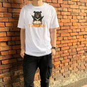 MILU台灣故事T-Shirt/喔熊愛吃小籠包 短袖T恤/純棉台灣製 Taiwan