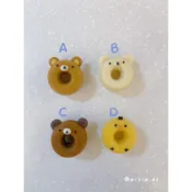 卡通 拉拉熊、小白熊、小黃雞、茶小熊 迷你甜甜圈蛋糕 收涎餅乾 收涎蛋糕 生日點心 派對點心