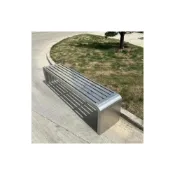 (店+)不銹鋼公園椅 休閒椅 戶外長椅 防腐塑木長條凳 庭院座椅 小區園林休閒凳子