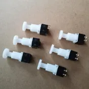 免運~~全新現貨，洗機按鈕開關12*12*34MM，直插4腳，防水防塵輕觸按鍵開關。實物攝圖，0.8，（10個起售）