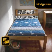【安迪寢具】單人3尺 硬折疊床墊 12cm 對折床墊 胖胖床墊 輕鬆搬運 拆洗好收納 腰背支撐 外宿 租屋 學生寢具