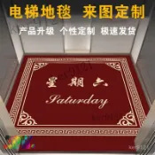 定製地毯酒店電梯logo轎廂印字商用店鋪歡迎光臨迎賓門口星期地墊 商用尼龍地毯定製logo酒店入戶門口腳墊吸水防滑pvc