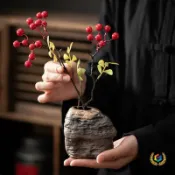全球選品1館 生活百貨 ✅粗陶小花器 日式手工粗陶復古禪意小花插 陶瓷迷你小花瓶