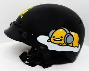 CA-110 蛋黃哥2 消黑 普通型半露臉式機車安全帽