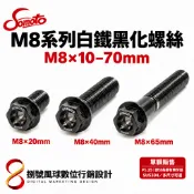【SOMOTO 2026嚴選】 台灣製造【M8黑化螺絲】內星型(梅花) 外六角螺絲 白鐵不銹鋼黑化 304不鏽鋼螺絲