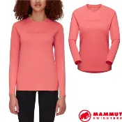 【瑞士 MAMMUT 長毛象】女 快乾彈力長袖圓領運動T恤 Selun FL/運動防曬休閒衫 櫻花鮭粉 01450