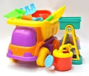 ☆88玩具收納☆大砂石車沙灘組 4237 沙灘玩具組 沙灘車 汽車 玩沙 海邊 海灘 玩水 公園 兒童玩具9pcs 特價