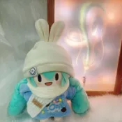 🔥台湾出货🔥雪初音fu棉花娃娃二次元動漫MIKU雪公主20cm毛絨娃娃換衣換裝填充