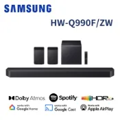 【送好禮】三星 11.1.4聲道 SoundBar重低音與後環繞喇叭  HW-Q990F(送7-11商品卡1400元)