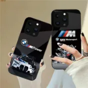 特惠加購👋酷炫創意設計 Bmw M-power 標籤手機殼適用於 Iphone 15 14 Pro Max 13 12