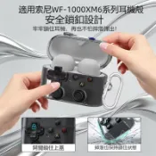 SONY WF-1000XM6 真無線藍牙耳機殼 水晶高透 安全鎖扣 支架款 索尼WF-1000XM6保護套 防摔保護殼