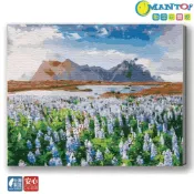 (店+)【Manto】冰島．魯冰花-台灣製DIY數字油畫|超取專用大小