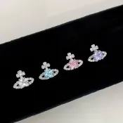 (店+)醫療鋼耳釘系列 星星鋯石 土星耳釘 316L 鈦鋼 耳針長6mm粗0.8mm 養耳洞 耳環醫療鋼 抗過敏耳環 睡覺可戴
