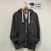 DryDog 跩狗嚴選 跩狗嚴選 極度乾燥 Superdry Hoodie 橘標 連帽 外套 帽T 鋪棉 刺繡Logo 礫石 深灰 運動棉外套