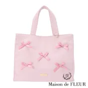 Maison de FLEUR 公主蝴蝶結緞帶方形托特包(8A42F0J2500)
