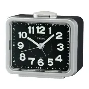 大高雄鐘錶城 seiko SK037 精工 響鈴靜音貪睡鬧鐘(QHK062S)銀/8.9X10.9cm｜樂天領券現折★全館特惠中★指定刷卡回饋10%
