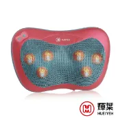 輝葉 熱感揉震按摩枕 HY-1688 (加熱/透氣網布/車用/居家/辦公/揉捏/安全斷電/輝葉官方旗艦館)