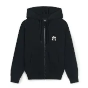 【MLB】小Logo拉鍊連帽外套 紐約洋基隊(3ATRB0846-50BKS)
