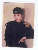 (珍166)  戚美珍  3*5 沖洗照片一張，早期圓角照片，保存還不錯!