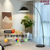 生活軌道 【輕奢創意立燈】釣魚燈 落地燈 客廳燈 沙發燈 書房燈 臥室燈 立式燈具 現代簡約 彎曲燈桿設計 三色調光 北歐風格 居家氛圍照明