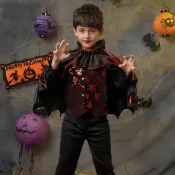 【Baby 童衣】兒童造型服 男童吸血鬼角色扮演 cosplay道具服 89080(萬聖節童裝)