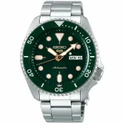 大高雄鐘錶城 seiko SK037 精工5號 Sports 系列 SK037 4R36-07G0G(SRPD63K1) 運動時尚潮流機械腕錶/綠x銀 42.5mm｜樂天領券現折★全館特惠中★指定刷卡回饋10%