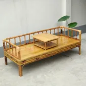 免運 純手工製造 天然竹製 竹製家具 日式竹製家具 新中式羅漢床涼床竹制榻榻米小戶型仿古禪意客廳竹子沙發單人竹床