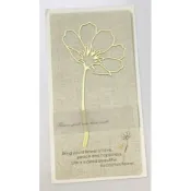 【品味書籤】大波斯菊Cosmos Flower Bookmark-香檳黃◆現貨◆Desk+1鈑研精工