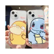 (店+)比耶傑尼龜iPhone11手機殼12/13卡通可達鴨7/8PLUS可愛XR情侶款6S