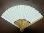 【優購精品館】台灣製紙扇子 8英吋半紙扇子 /一支入(定30) 空白扇子 彩繪扇子(小紙摺竹片單面紙)MIT製21.5