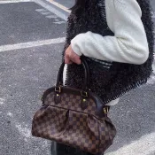 Louis Vuitton Trevi PM 2Way 經典格紋手提斜背Damier 棋盤格