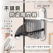 【台灣現貨⚜️飯店阻門鎖 旅行便攜】 旅行門鎖 阻門器 防盜鎖 不鏽鋼 門阻器 防盜門擋 隨身攜帶 加厚不生鏽 雙重防護