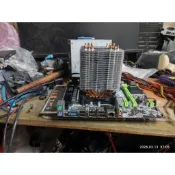 賣半套桌上型電腦零件華南金牌X79主機板+XEON E5-2660處理器+三星ECC DDR3-8G記憶體含檔板散熱器