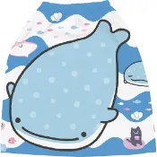 X射線 精緻禮品 甚平君鯊兒童浴袍60x125cm，浴巾/行動更衣/毛巾衣/浴巾衣/沙灘巾/斗篷披風/吸水毛巾，X射線【C686617】