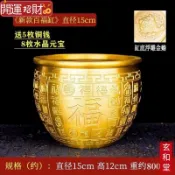 💰玄和緣堂💰招財新百福缸聚寶盆家庭精品 黃銅米缸招財新百福缸聚寶盆 招財進寶 風生水起 招財流水