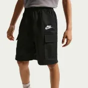 【NIKE 耐吉】短褲 童裝 大童 男女童 運動褲 K NSW CLUB WVN CRGO SHORT 黑 IF2840-010