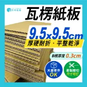 杰特紙箱｜9.5x9.5cm 瓦楞紙板 紙板 客製化紙板 紙箱 隔板 紙碗隔板 多尺寸紙板