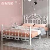 回響小舖 【歐式鐵藝】公主床 單人床 雙人床 兒童床 女孩床 網紅床 ins風床架 簡約現代設計 加固結構 穩固耐用 出租屋適用 免運費