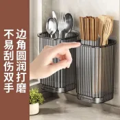 廚房瀝水筷子筒 置物架掛架上牆壁掛式家用檯面放湯匙收納盒 筷籠簍 消毒櫃筷子籃 筷籠筷盒 餐具收納盒 餐具瀝水置物架