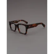 MOSCOT LEMTOSH眼鏡框男玳瑁豹紋粗厚框方形寬邊小臉近視鏡架女款