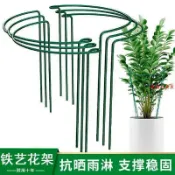 熱銷 簡約鐵藝爬藤支架蟹爪蘭花植物金錢樹支撐半圓花架固定聚攏護葉架 銀瑞百貨屋