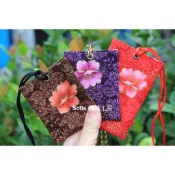 Sofie 機縫工房【櫻花盛開】香火袋 無蓋平安符袋 五色線項鍊符袋 平安福袋 悠遊卡套 聖母媽祖娘娘香火套 手工 手作