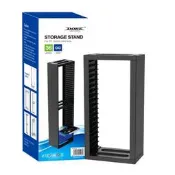 PS4  PS5 SWITCH遊戲光碟盒碟架收納架PS4 Slim Pro主機碟片雙層收納盒支架 板橋