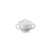 【Le Creuset】星塵之光瓷器雙耳湯碗200ml(珠光白)