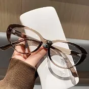 【LEESA】貓眼眼鏡\復古眼鏡\眼鏡\眼鏡框\眼鏡架\女生眼鏡\素顏眼鏡\眼鏡女\小臉神器\無度